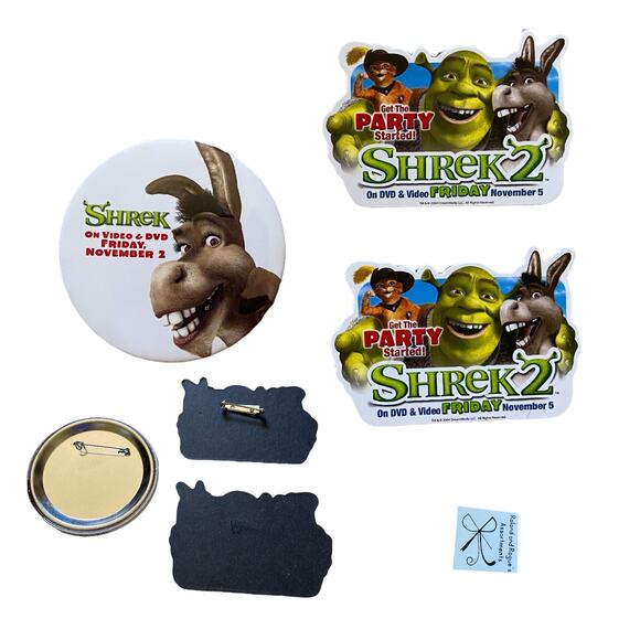 Shrek Movie Pins 3-Pc Bundle - Picture 1 of 4